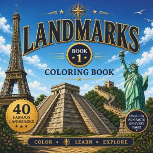 Landmarks: Coloring Book
