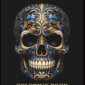 Dark Skulls Coloring Book: (50 Pages) (Scary Books)